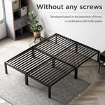 Metal Bed Frame with 30 cm Under-Bed Storage – Heavy-Duty Steel Platform Bed