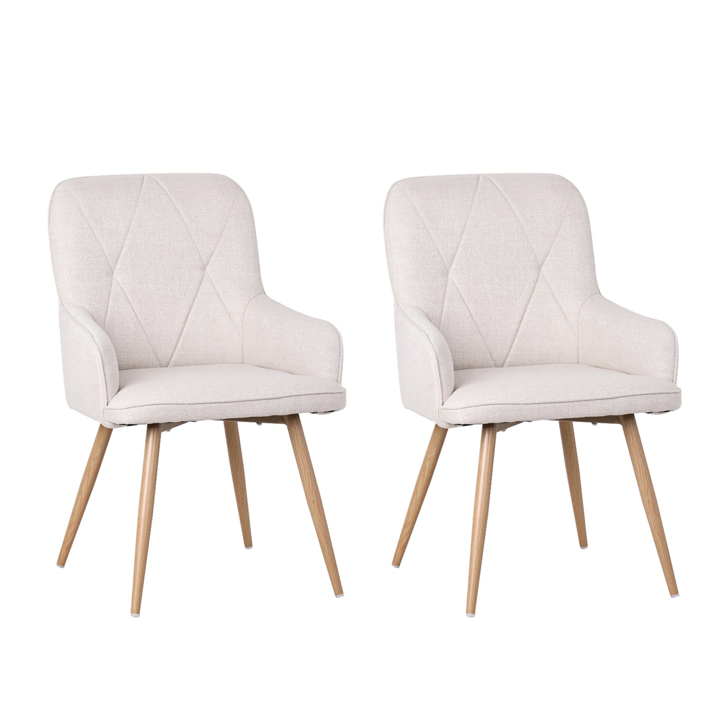 HOMAVO Set of 2 Modern Dining, Living Room & Office Chairs – Ergonomic & Durable Seating