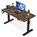 Plus Electric Standing Desk with USB-A & Type-C Charging, 70–117 cm