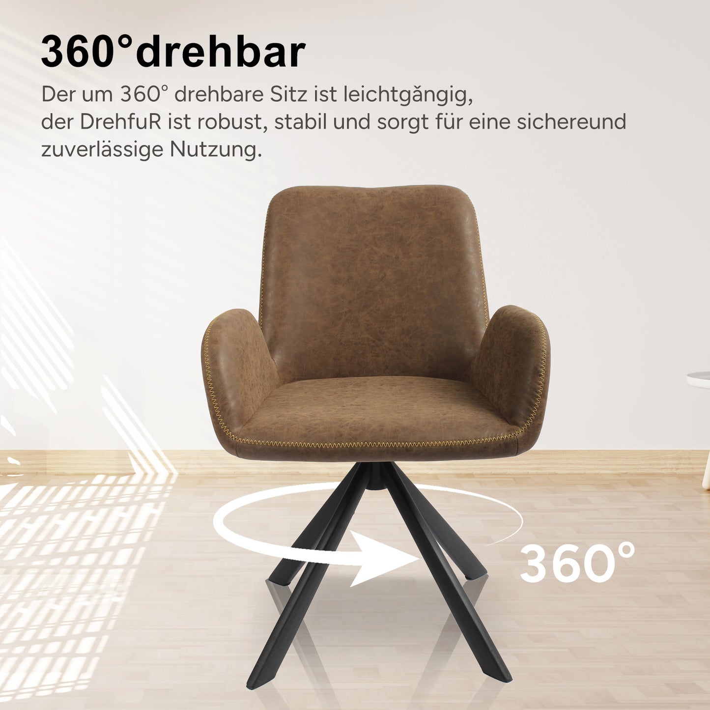 HOMAVO 2-Pack Modern Chairs – Comfortable, Wide Seat & Easy to Assemble