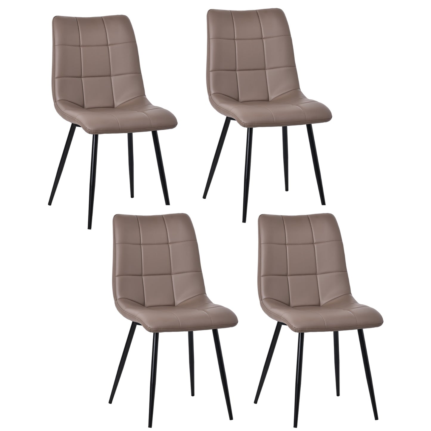 HOMAVO 4-Pack Modern Dining Chairs – Comfortable & Durable for Home or Office
