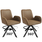 Fauteuils de salle à manger et de bureau rembourrés – Lots de 2, 4 ou 6