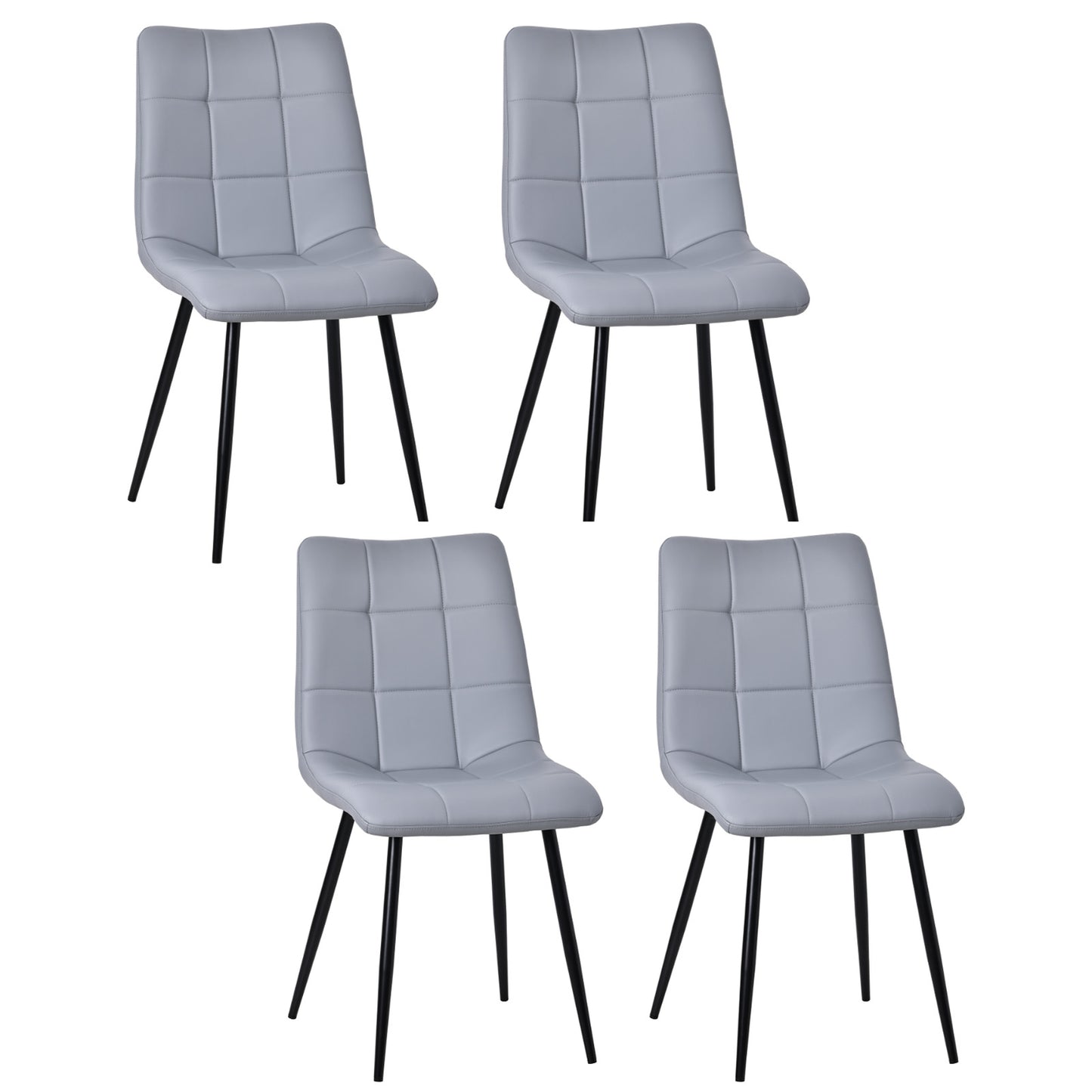 HOMAVO 4-Pack Modern Dining Chairs – Comfortable & Durable for Home or Office