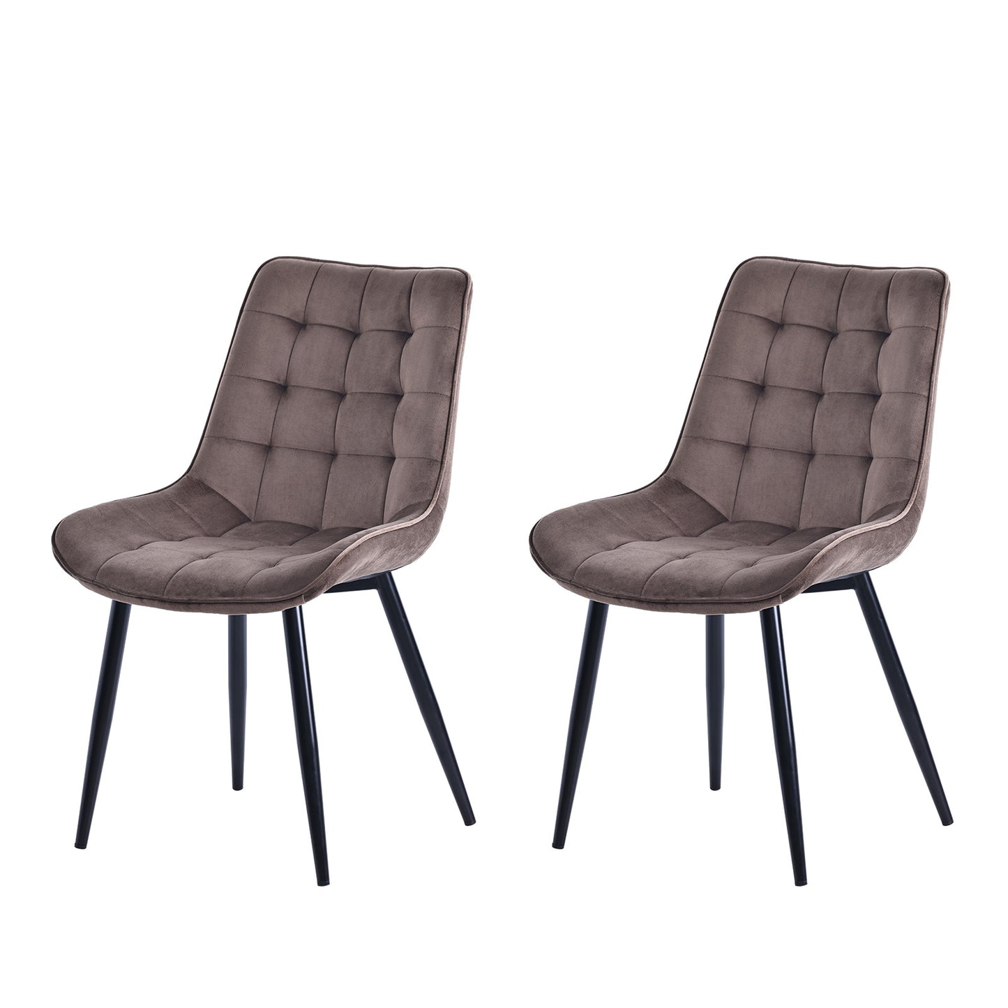 HOMAVO Set of 2 Modern Ergonomic Dining Chairs – Comfortable 47×43 cm Seat for Dining Room, Living Room & Office