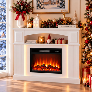 Electric Fireplace Cabinet with Remote Control — 14″ to 50″