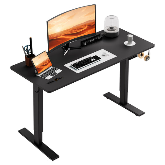 Sit-Stand Desk, Electrically Height-Adjustable Desk with Memory Function and Anti-Collision Technology, Sturdy and Durable, Quiet Motor, Height Range 70–117 cm