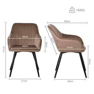 Upholstered Dining & Office Armchairs – Sets of 2, 4 or 6