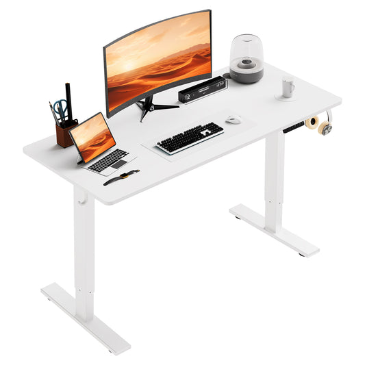Sit-Stand Desk, Electrically Height-Adjustable Desk with Memory Function and Anti-Collision Technology, Sturdy and Durable, Quiet Motor, Height Range 70–117 cm