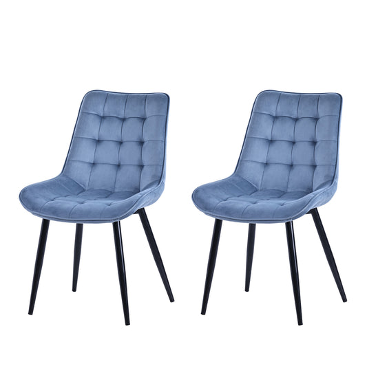 HOMAVO Set of 2 Modern Ergonomic Dining Chairs – Comfortable 47×43 cm Seat for Dining Room, Living Room & Office