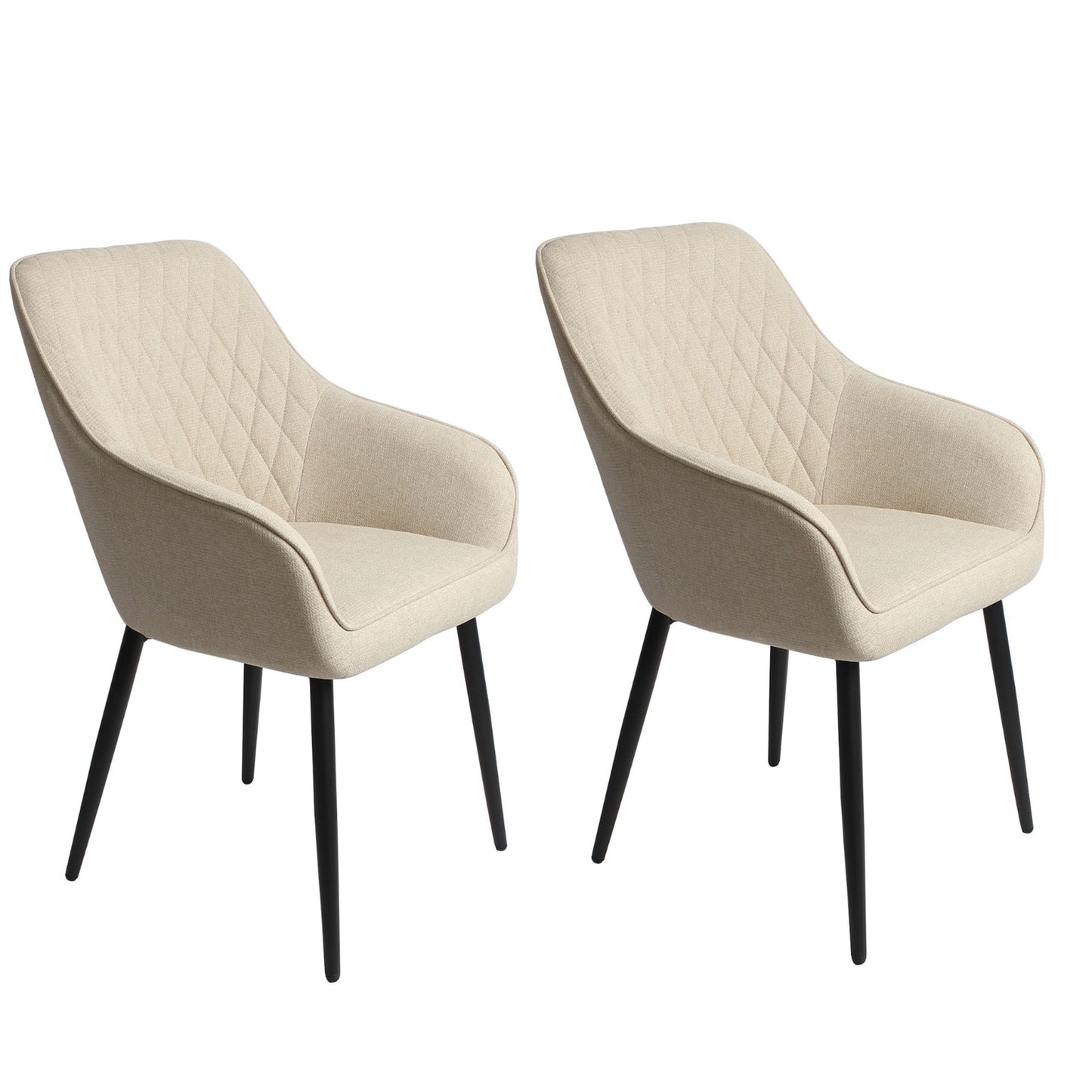 HOMAVO 2-Pack Modern Chairs – Comfortable & Easy to Assemble