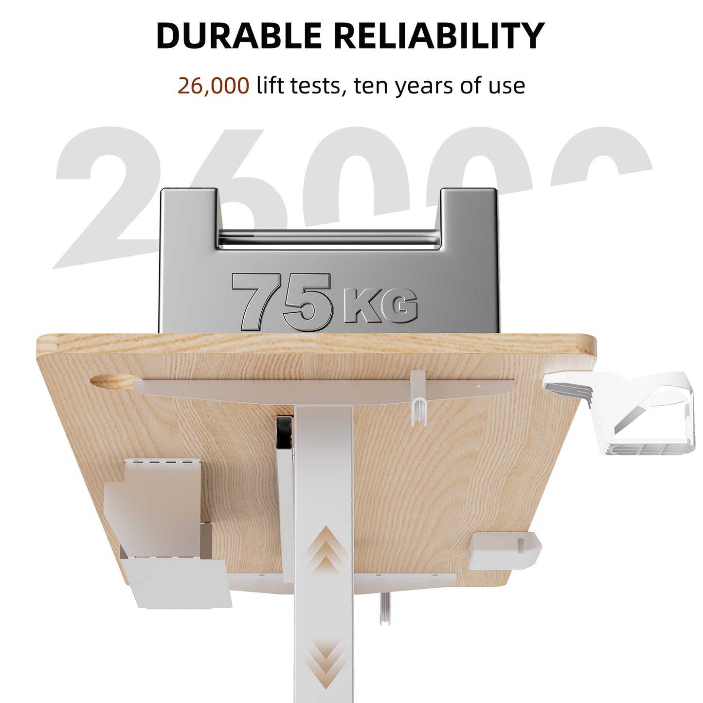 Height-Adjustable Sit-Stand Desk with memory Function and Anti-Collision, USB-A and Type-C Ports, Adjustable Height 70-119cm, Home Office Computer Desk