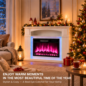 Electric Fireplace Cabinet with Remote Control — 14″ to 50″