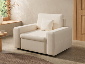 Modulares Ecksofa mit verstecktem Stauraum und Chenille-Bezug