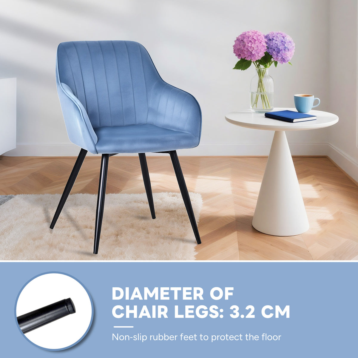 Upholstered Dining & Office Armchairs – Sets of 2, 4 or 6