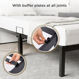 Metal Bed Frame with 30 cm Under-Bed Storage – Heavy-Duty Steel Platform Bed