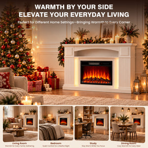Electric Fireplace Cabinet with Remote Control — 14″ to 50″