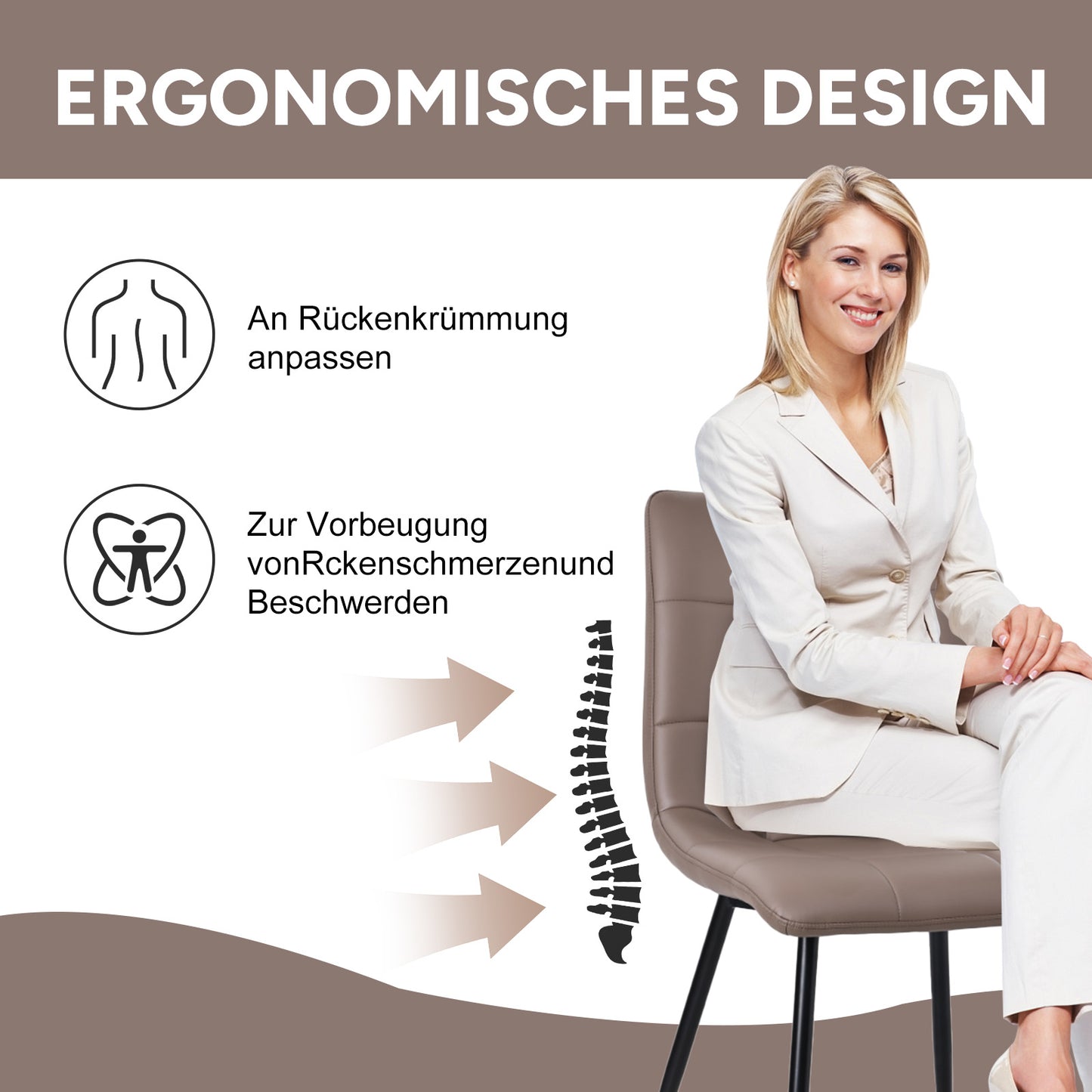 HOMAVO 4-Pack Modern Dining Chairs – Comfortable & Durable for Home or Office
