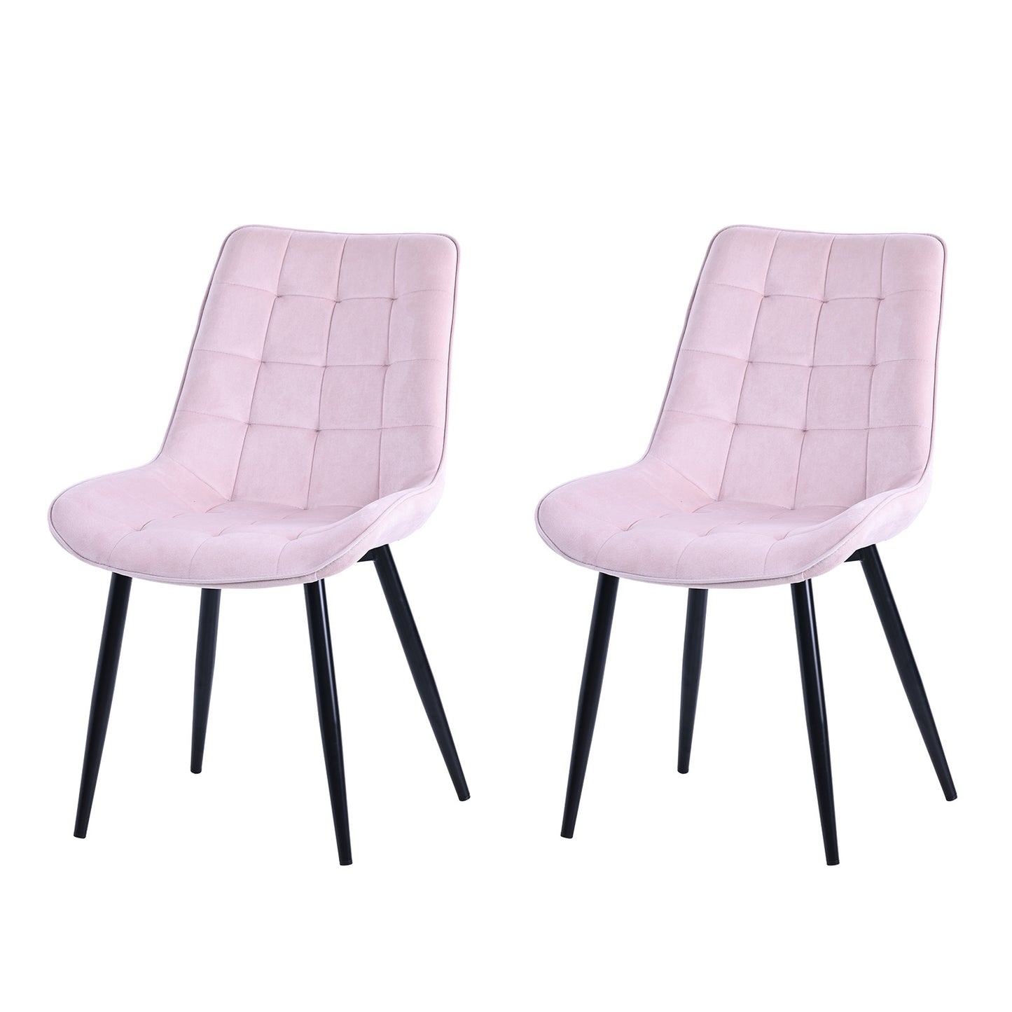 HOMAVO Set of 2 Modern Ergonomic Dining Chairs – Comfortable 47×43 cm Seat for Dining Room, Living Room & Office