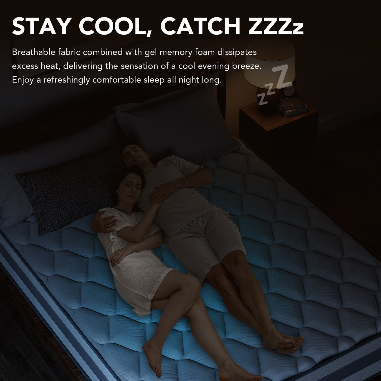 HOMAVO Pocket spring mattress, 7-zone spring mattress, Luxury mattress