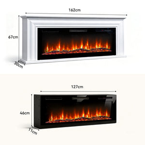 Electric Fireplace Cabinet with Remote Control — 14″ to 50″