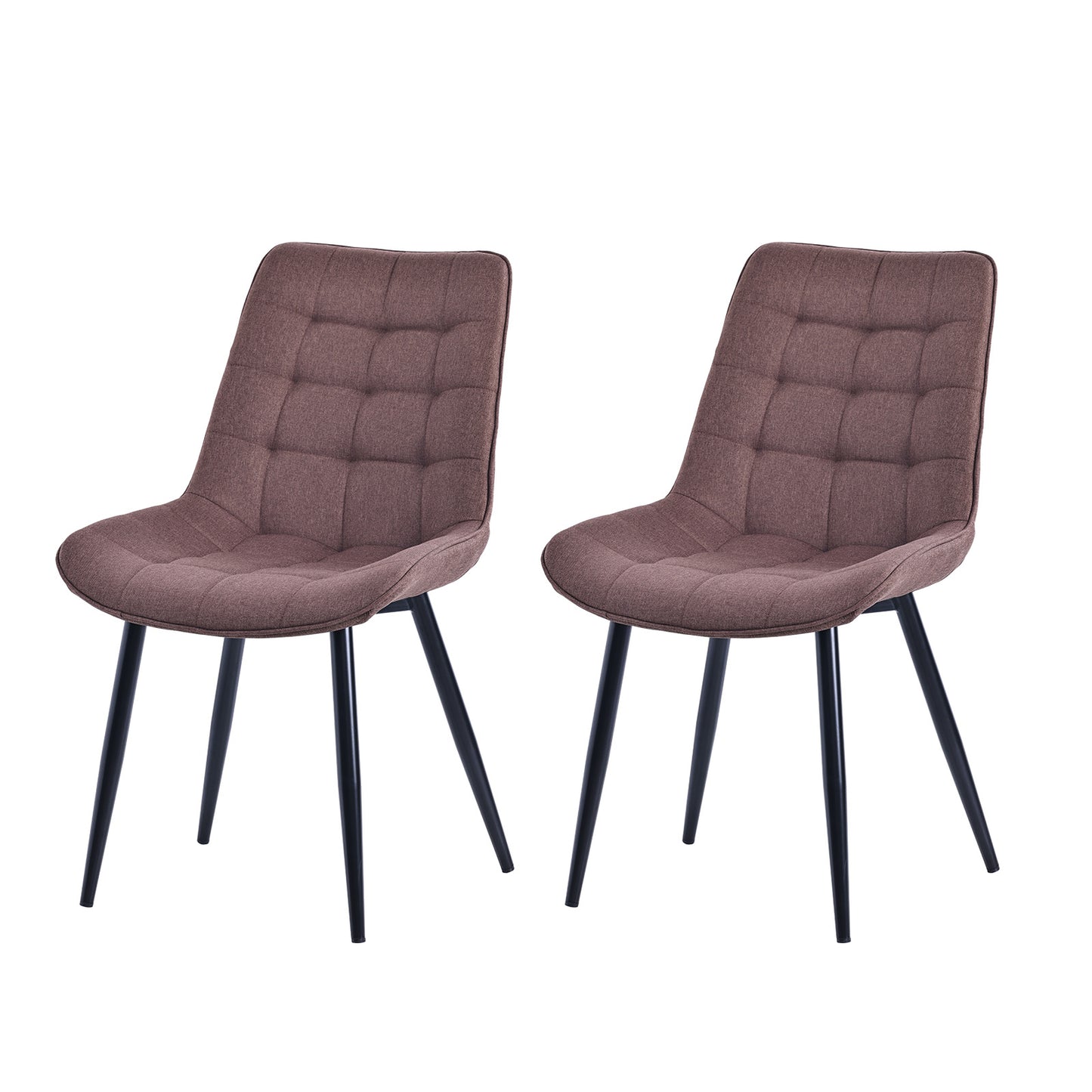 HOMAVO Set of 2 Modern Ergonomic Dining Chairs – Comfortable 47×43 cm Seat for Dining Room, Living Room & Office