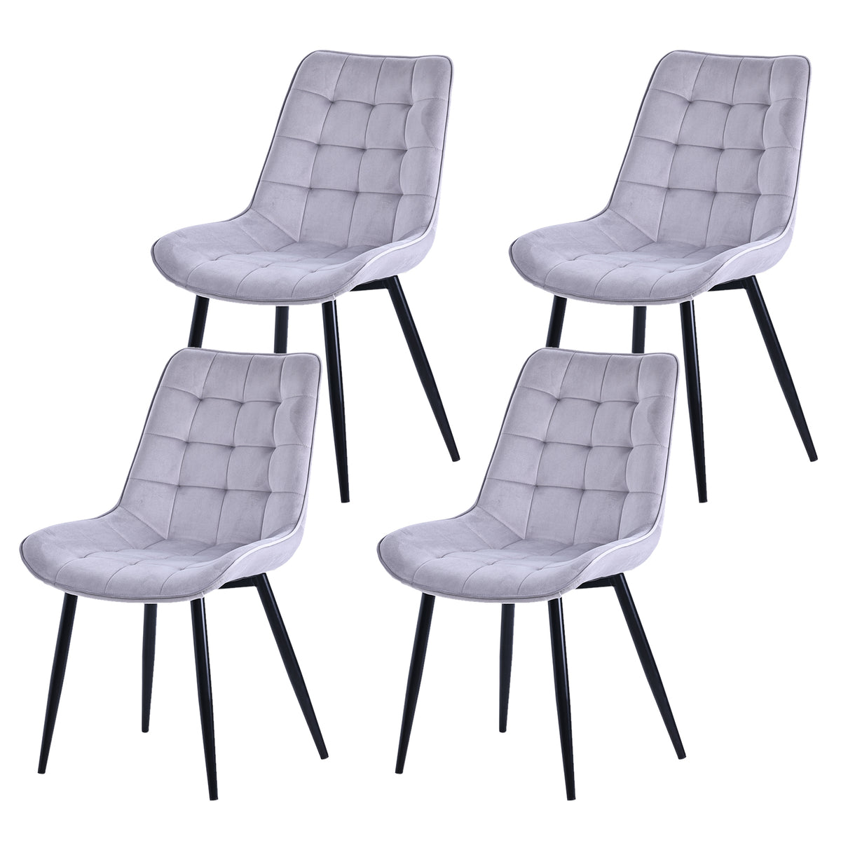 Upholstered Armless Dining Chairs – Sets of 2, 4 or 6