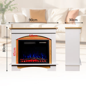 Electric Fireplace Cabinet with Remote Control — 14″ to 50″