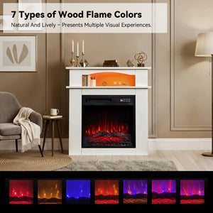 Electric Fireplace Cabinet with Remote Control — 14″ to 50″