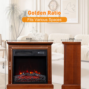 Electric Fireplace Cabinet with Remote Control — 14″ to 50″