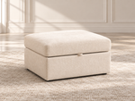 Modulares Ecksofa mit verstecktem Stauraum und Chenille-Bezug