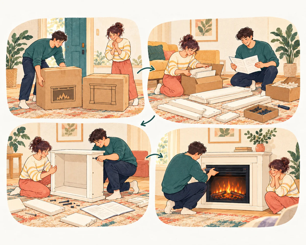 From Box to Fireplace