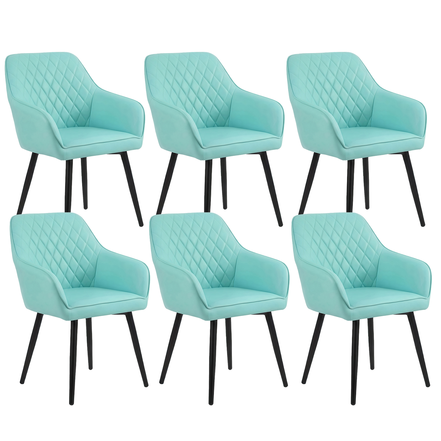 HOMAVO 2-Pack Modern Chairs – Comfortable & Easy to Assemble