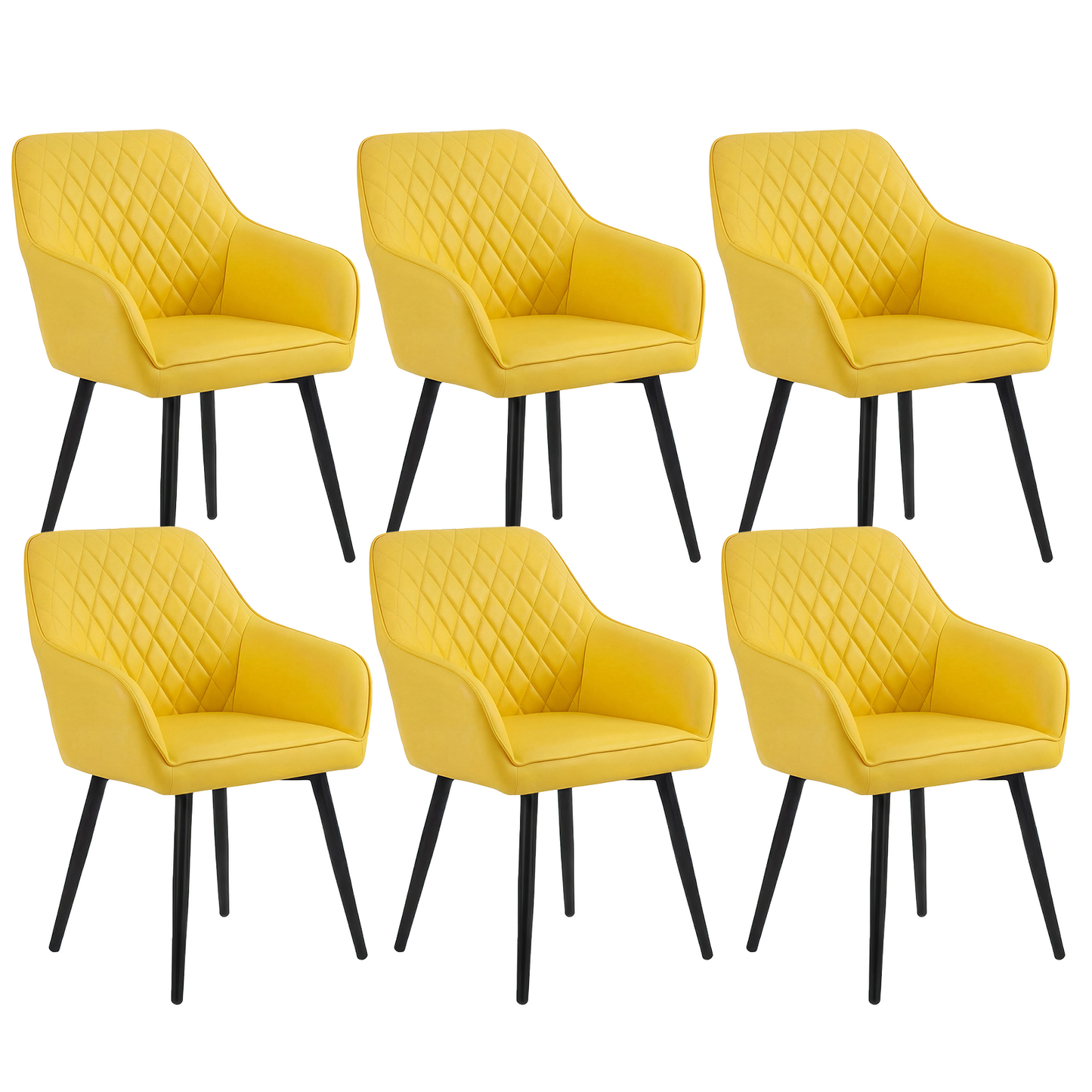 HOMAVO 2-Pack Modern Chairs – Comfortable & Easy to Assemble
