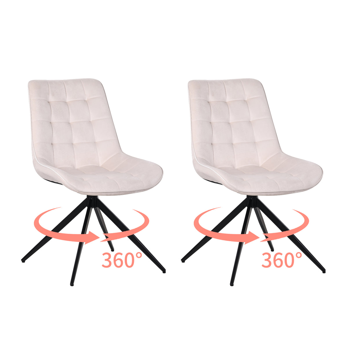 Upholstered Armless Dining Chairs – Sets of 2, 4 or 6