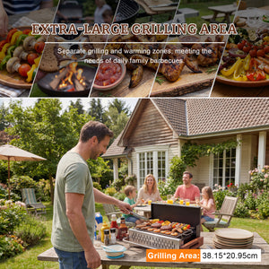 Outdoor BBQ Grills – Charcoal, Portable & Dual-Fuel Models