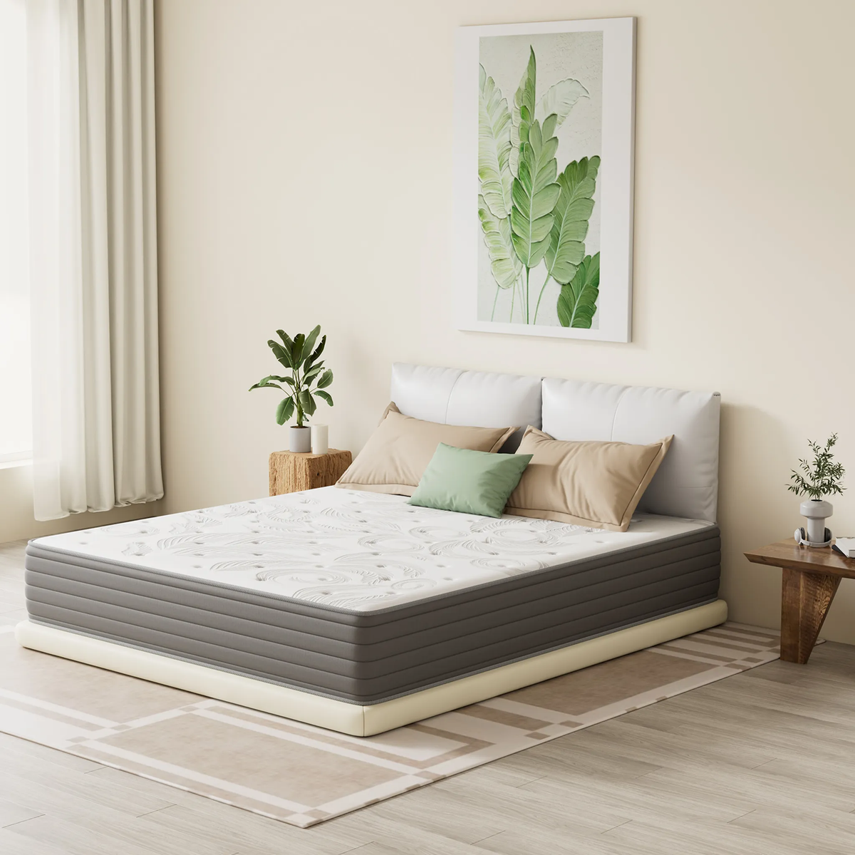 HOMAVO H3 Firm Pocket Spring Mattress – 7-Zone Ergonomic Support, 22 cm, Hypoallergenic & Anti-Dust Mite