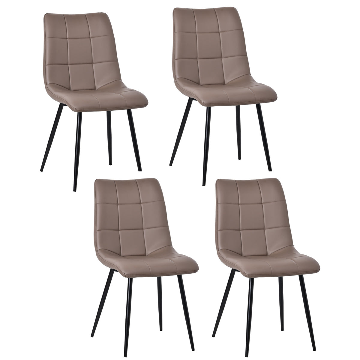 Upholstered Armless Dining Chairs – Sets of 2, 4 or 6