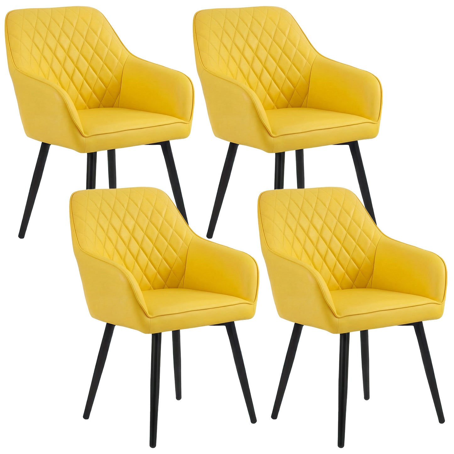 HOMAVO 2-Pack Modern Chairs – Comfortable & Easy to Assemble