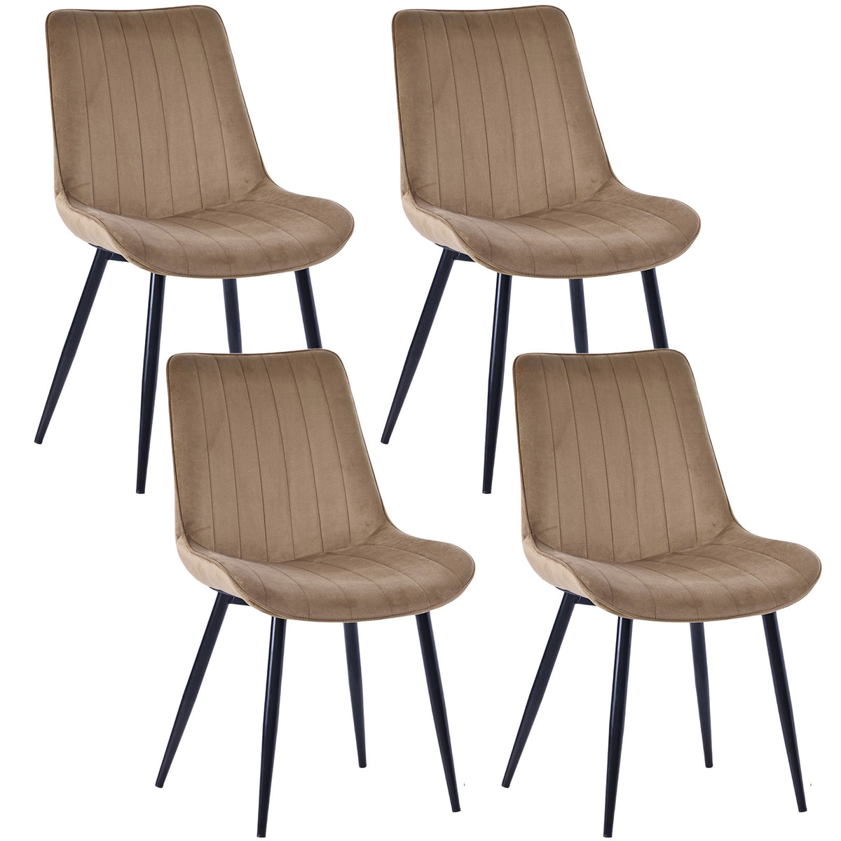 Upholstered Armless Dining Chairs – Sets of 2, 4 or 6