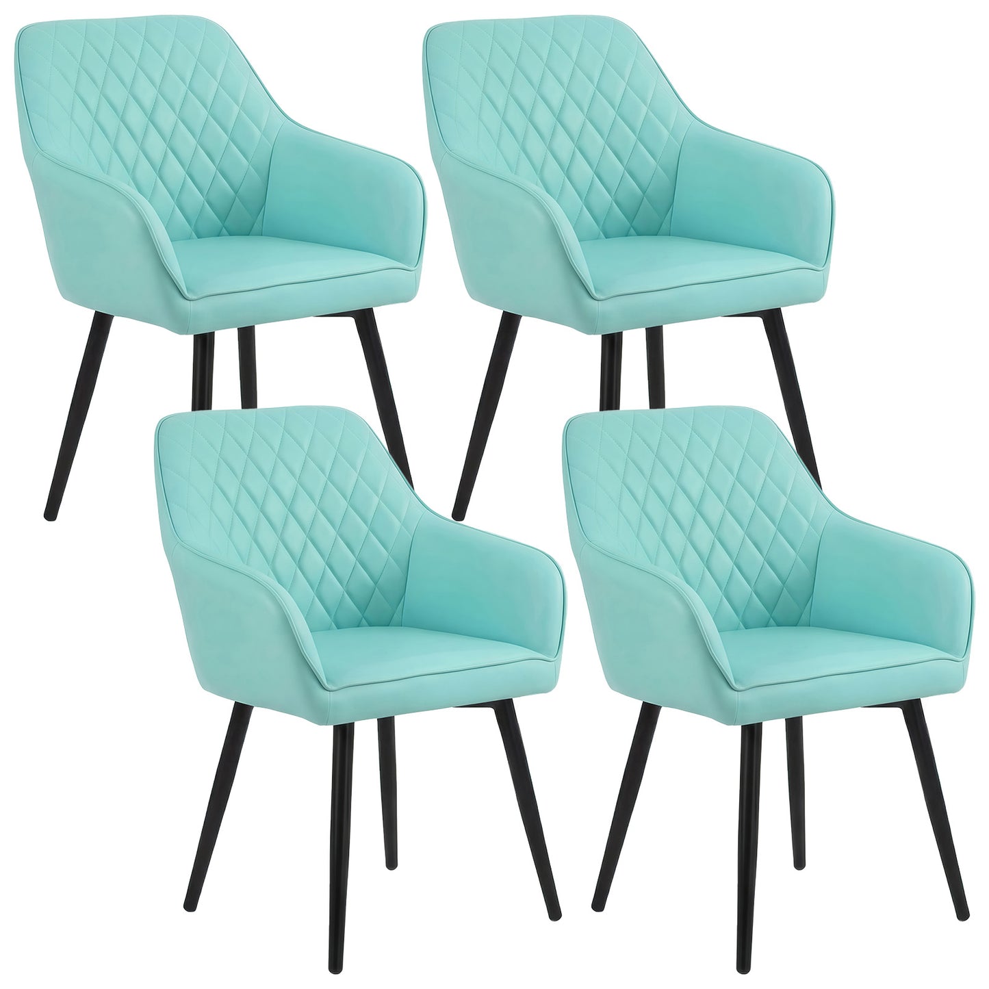 HOMAVO 2-Pack Modern Chairs – Comfortable & Easy to Assemble