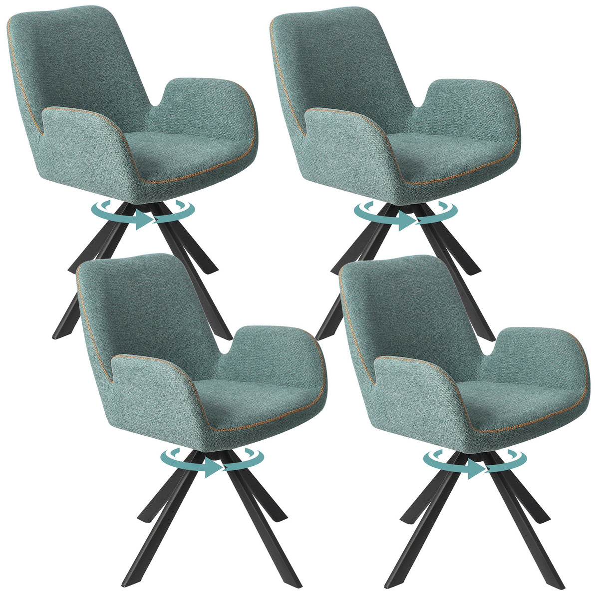 Upholstered Dining & Office Armchairs – Sets of 2, 4 or 6