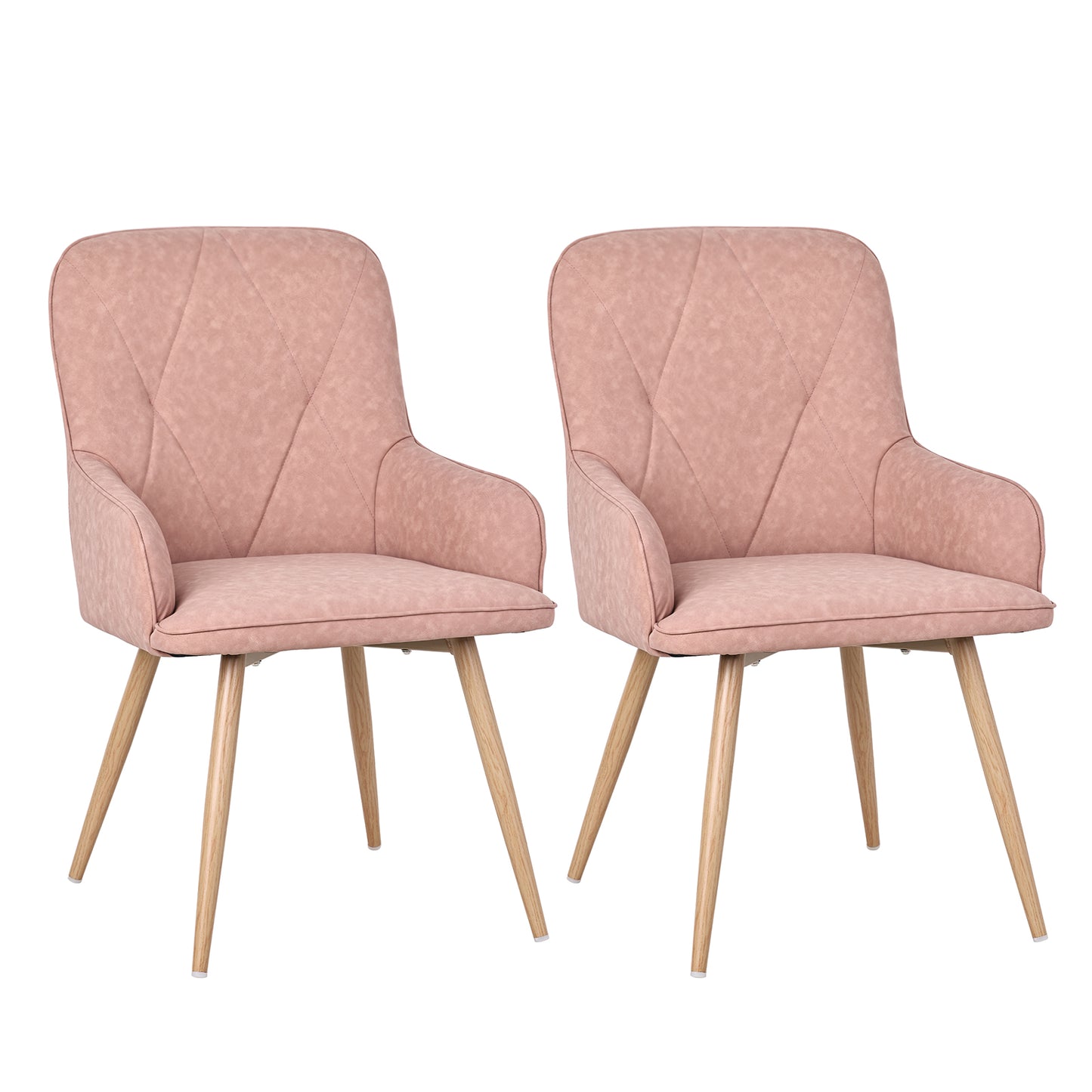 HOMAVO Set of 2 Modern Dining, Living Room & Office Chairs – Ergonomic & Durable Seating