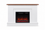 HOMAVO 23 in white mantel cabinet electric fireplace - image 2