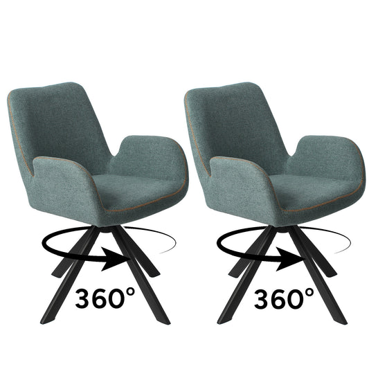 HOMAVO 2-Pack Modern Chairs – Comfortable, Wide Seat & Easy to Assemble