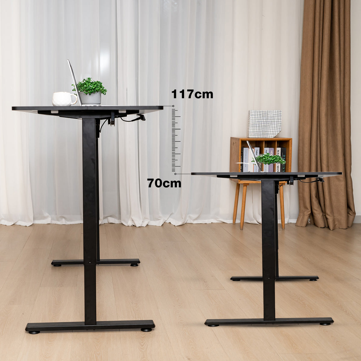 Essential Electric Standing Desk with Memory Presets, 70–115 cm