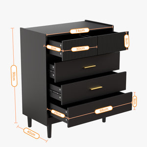 Modern Storage Dressers – 5, 6 & 8 Drawer Models