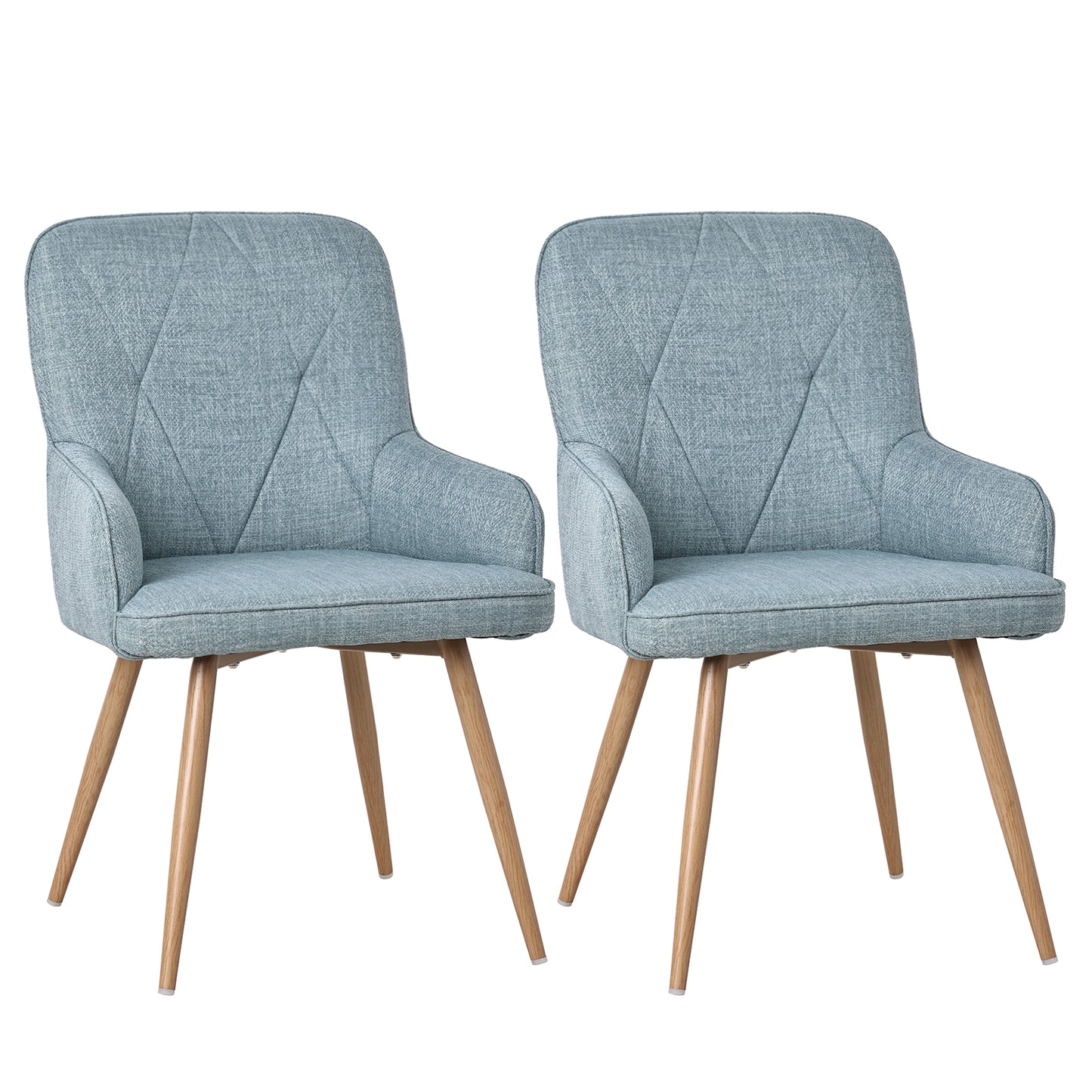 HOMAVO Set of 2 Modern Dining, Living Room & Office Chairs – Ergonomic & Durable Seating