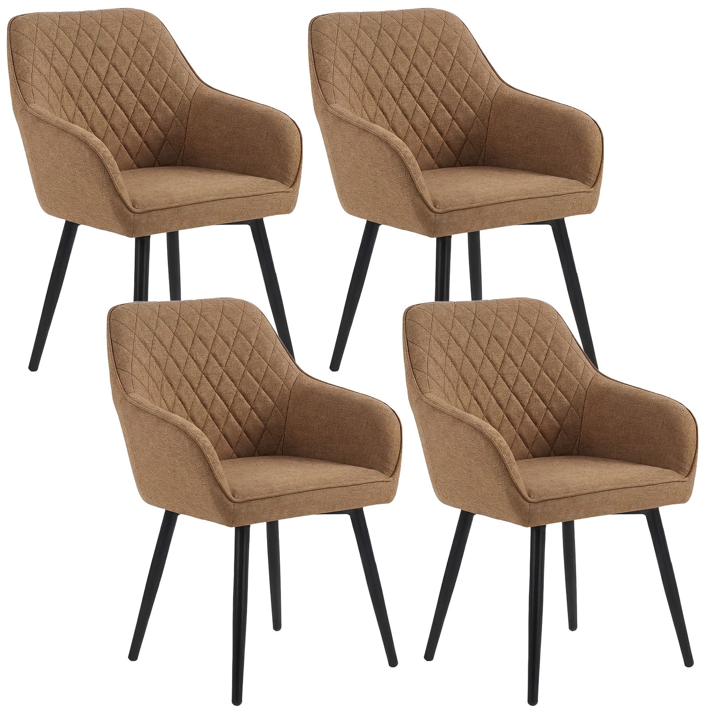 HOMAVO 2-Pack Modern Chairs – Comfortable & Easy to Assemble