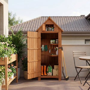 Wooden Garden Storage Cabinets & Log Store