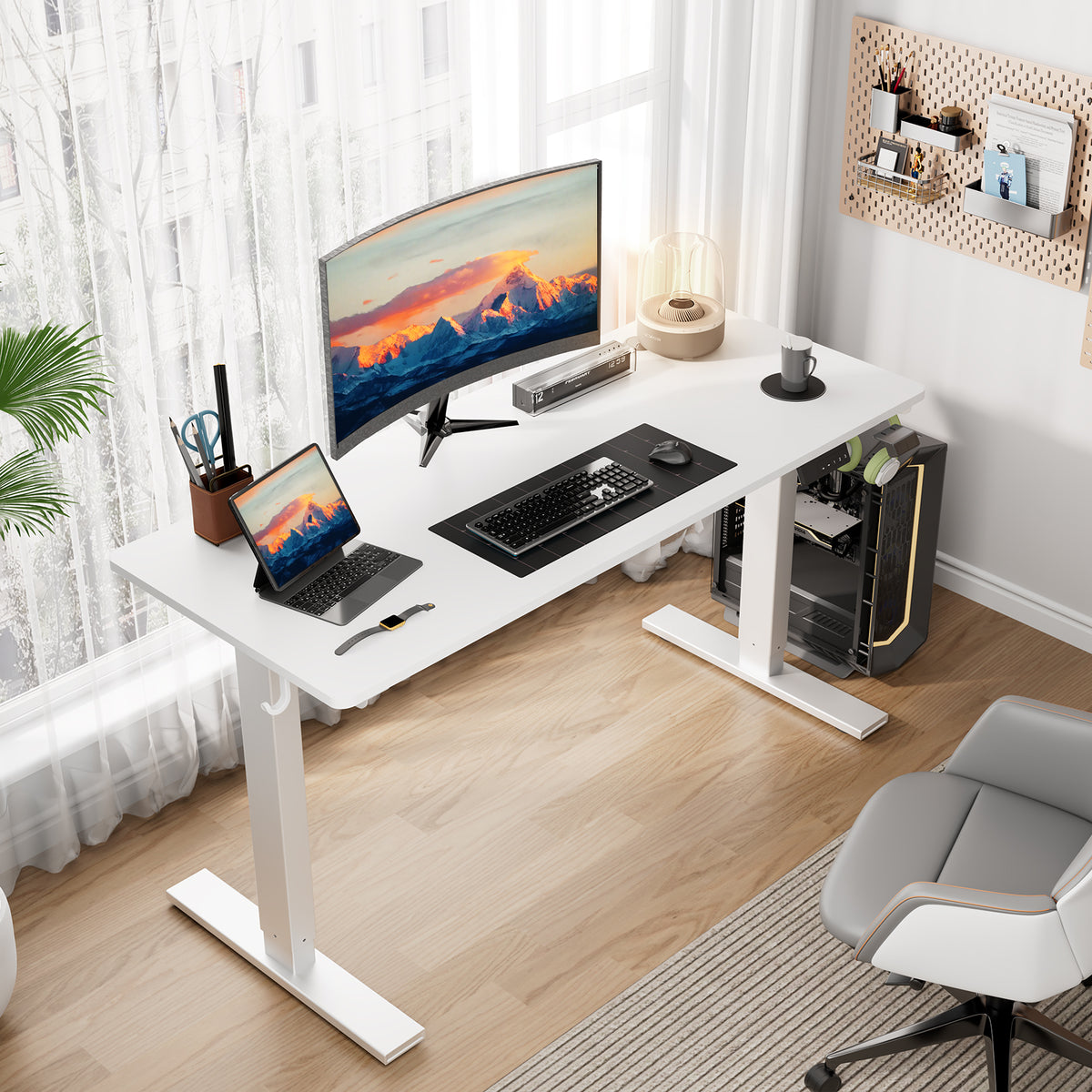Essential Electric Standing Desk with Memory Presets, 70–115 cm